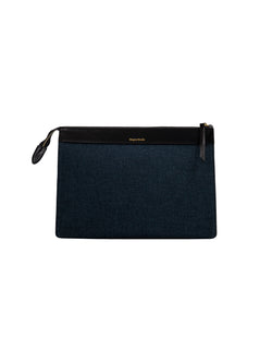 Luna Clutch • Medium • Blue Canvas