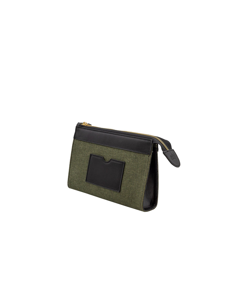 Luna Clutch • Mini • Green Canvas