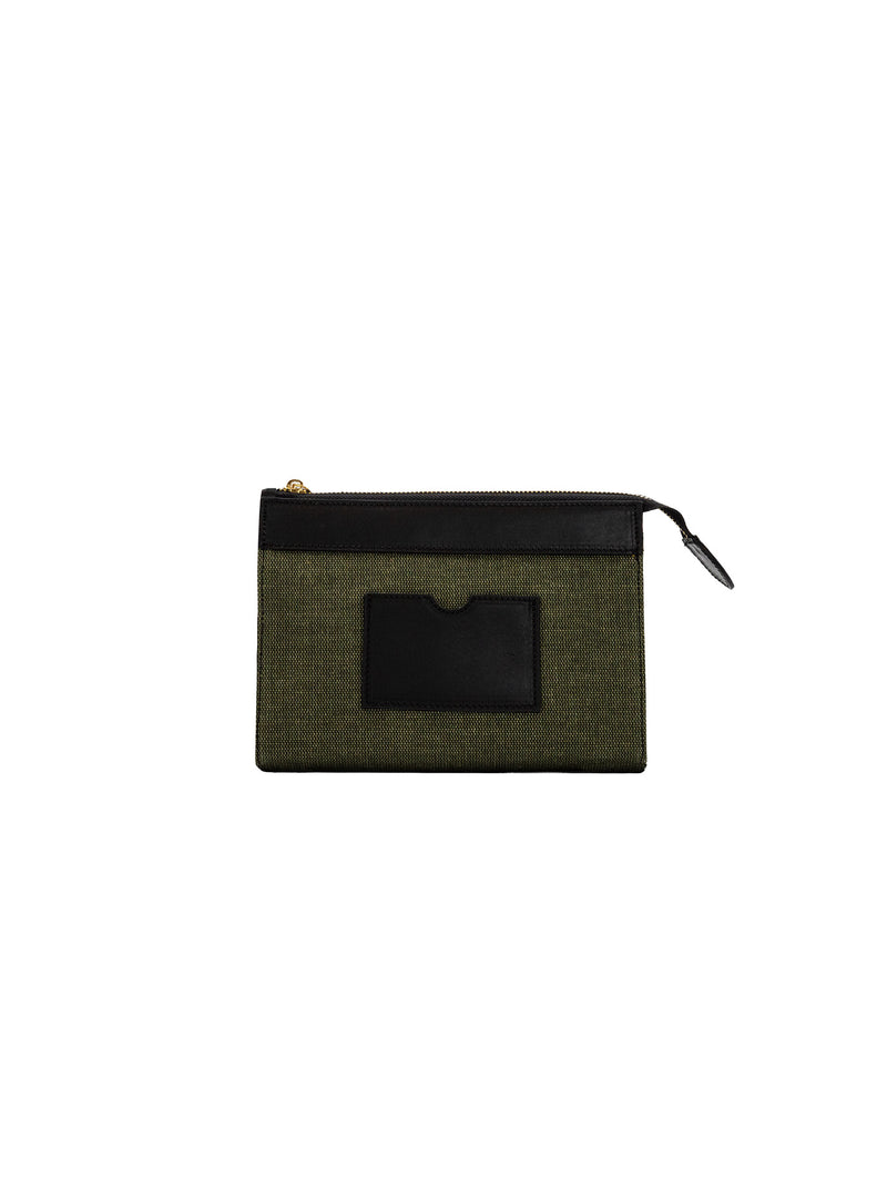 Luna Clutch • Mini • Green Canvas